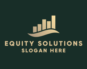 Equity - Finance Chart Analytics logo design