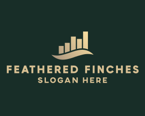 Finance Chart Analytics logo design