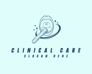 Dental Tongue Depressor logo design