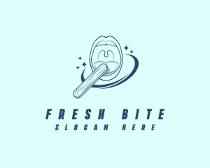 Mouth - Dental Tongue Depressor logo design
