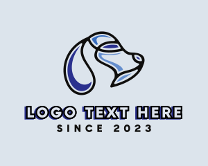 Vet - Dog Head Puppy logo design