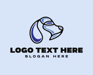 Head - Dog Head Puppy logo design
