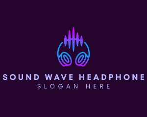 Headphone - Audio Wave Headphone logo design