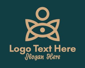 Relaxation - Online Yoga Eye logo design