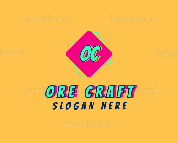 Retro Comic Brand Logo