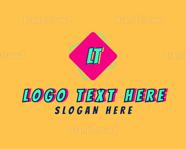 Retro Comic Brand Logo