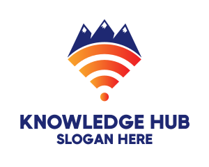 Signal - Mountain Wi-Fi logo design