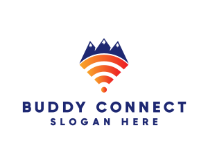 Mountain Wi-Fi logo design