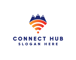 Mountain Wi-Fi logo design