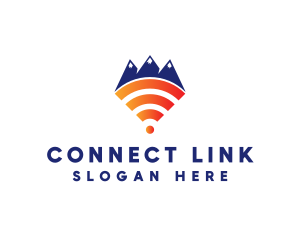 Mountain Wi-Fi logo design