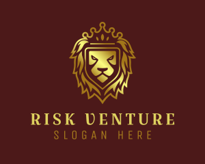 Law Firm - Gold Shield Lion Royalty logo design