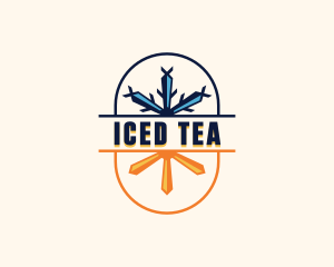 Heating Ice Cooling  logo design