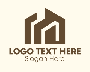 Brown - Brown Real Estate House logo design