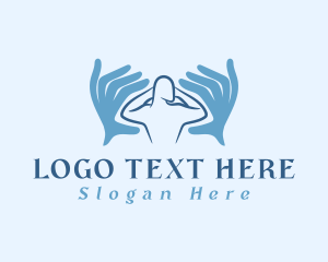 Blue Hands Massage Logo