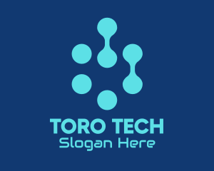 Blue Tech Company logo design