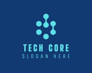 Blue Tech Company logo design