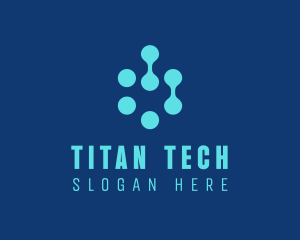 Blue Tech Company logo design