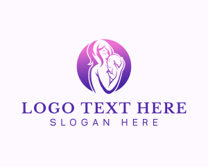 Maternity - Infant Baby Mother logo design