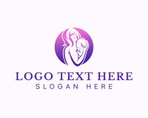 Love - Infant Baby Mother logo design