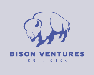 Farm Bison Livestock logo design