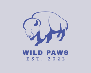 Mammals - Farm Bison Livestock logo design