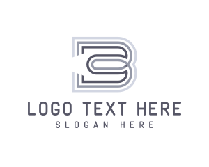 Stripe - Professional Business Agency Letter B logo design