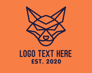 Furious - Minimalist Furious Coyote logo design