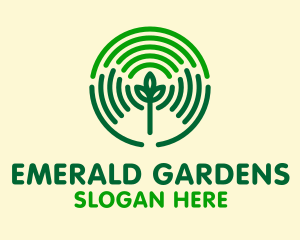 Farmer Hands Plant logo design