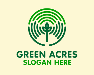 Agriculturist - Farmer Hands Plant logo design