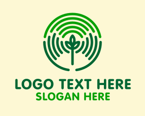 Vegan - Farmer Hands Plant logo design