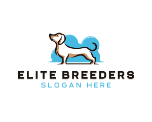 Dachshund Pet Dog logo design