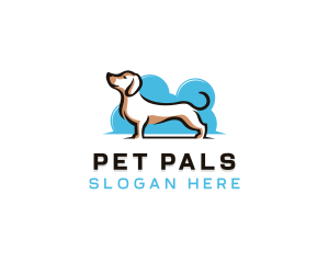 Dachshund Pet Dog logo design