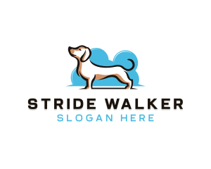 Dachshund Pet Dog logo design