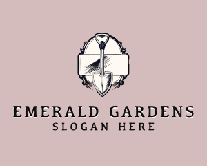 Vintage Shovel Landscaping logo design