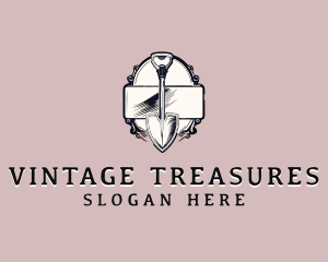 Vintage Shovel Landscaping logo design