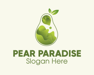Pear - Pear Fruit Juice logo design