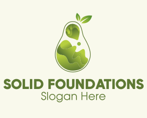 Liquid - Pear Fruit Juice logo design