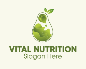 Pear Fruit Juice  logo design