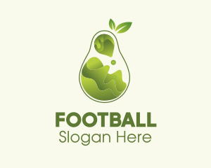 Night - Pear Fruit Juice logo design