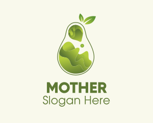 Oil - Pear Fruit Juice logo design