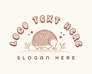 Echidna - Cute Echidna Wildlife logo design