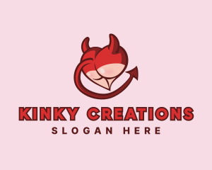 Kinky - Sexy Devil Underwear logo design