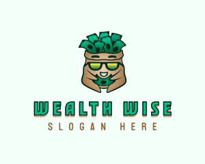 Dollar Money Sack logo design