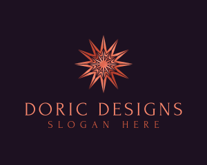 Elegant Star Mandala logo design