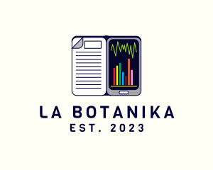 Learning - Mobile Statistics Class logo design
