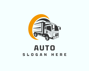 Logistics Truck Delivery Logo