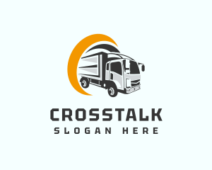 Logistics Truck Delivery Logo