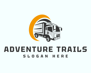 Logistics Truck Delivery logo design