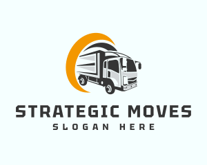 Logistics Truck Delivery logo design