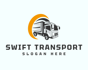 Logistics Truck Delivery logo design